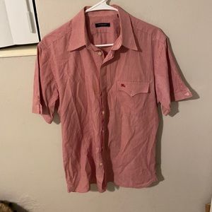 Burberry Men’s short sleeve button down shirt
